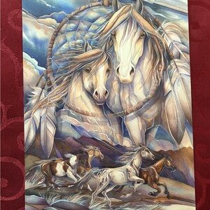 5/$15 Majestic Horse Dreamcatcher Card Art